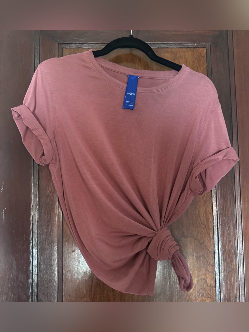 Kit & Ace Women’s Short-Sleeve T-Shirt – Size L – Dusty Rose